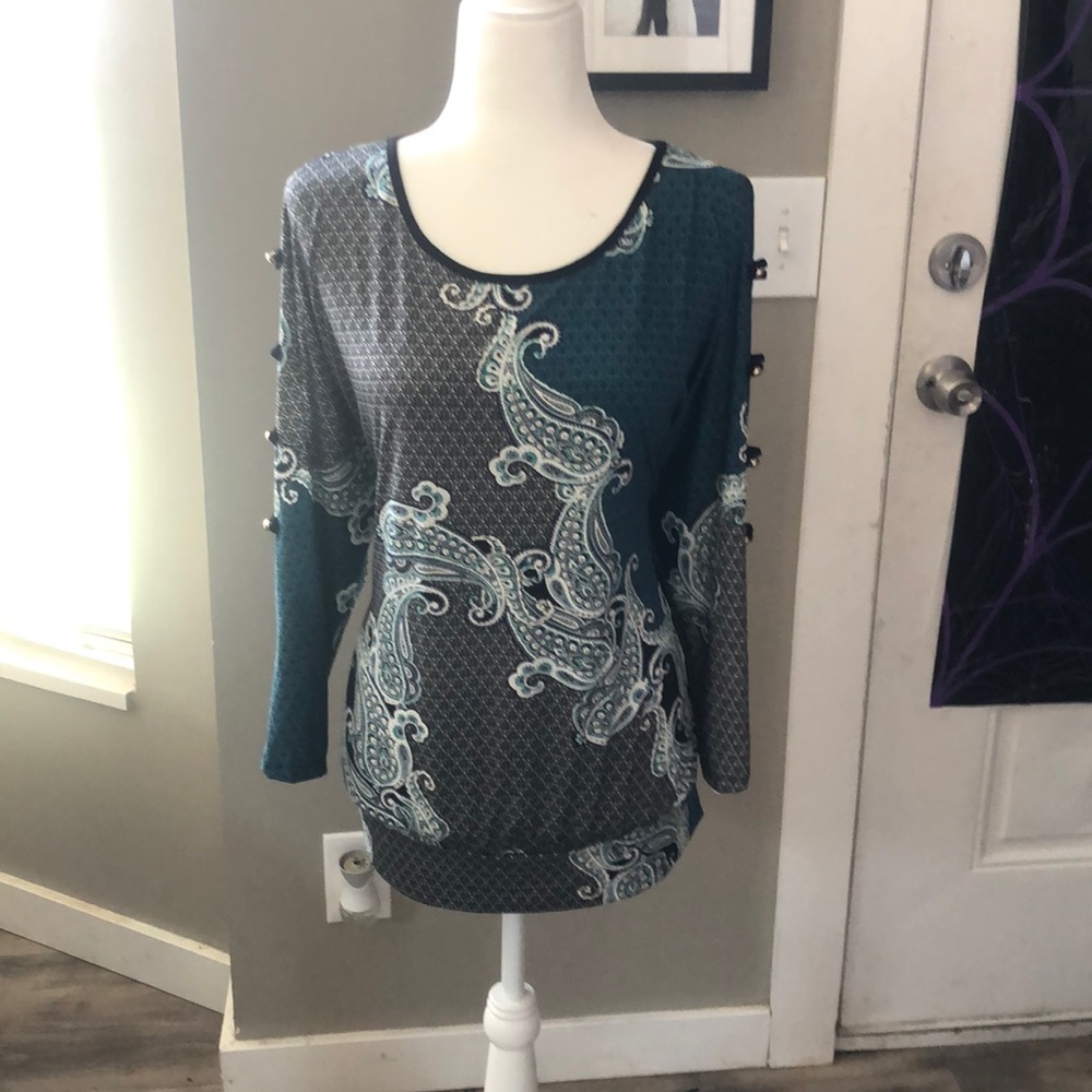 Paisley printed blouse